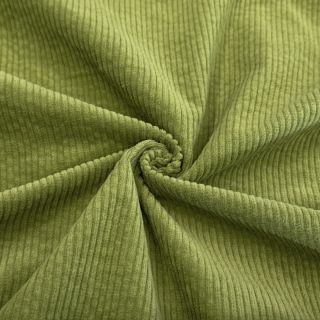 Rebrasti pamuk 6W WASHED STRETCH green