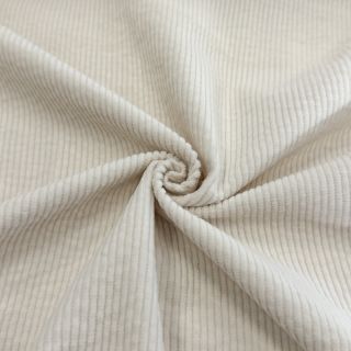 Rebrasti pamuk 6W WASHED STRETCH off white