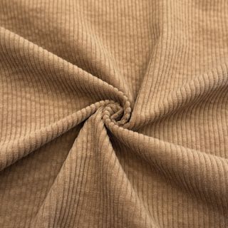 Rebrasti pamuk 6W WASHED STRETCH camel