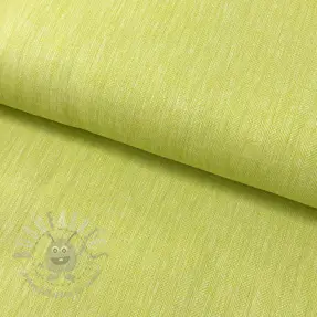 Linen cotton Fishbone bright green