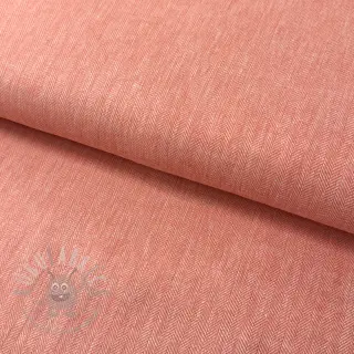 Linen cotton Fishbone salmon