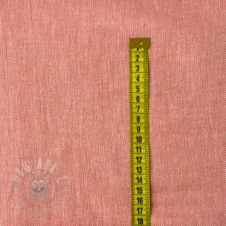 Linen cotton Fishbone salmon
