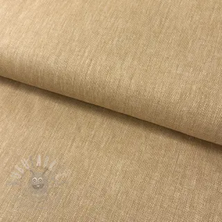 Linen cotton Fishbone camel