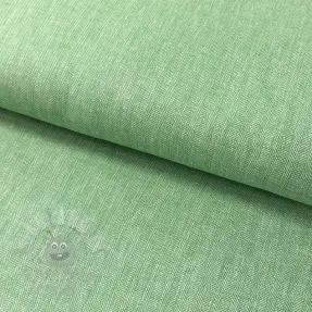 Linen cotton Fishbone green