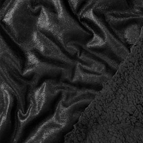 Kaput tkanina GLAMOROUS TEDDY LAMMY black