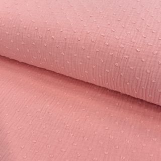 Dvostruka gaza/muslin DOBBY salmon