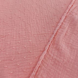 Dvostruka gaza/muslin DOBBY salmon