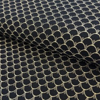 Dekorativna tkanina jacquard Dragon allover noir