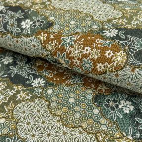 Dekorativna tkanina jacquard Nuage allover kaki