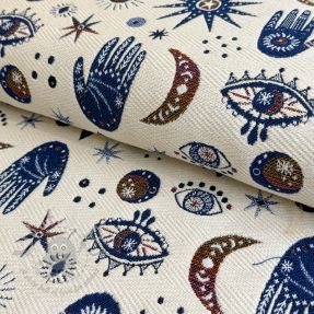 Dekorativna tkanina jacquard Namaste allover blanc