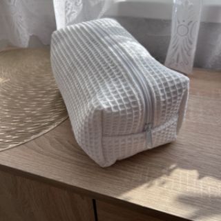 Bavlna s vaflovou väzbou white