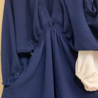 Dvoslojna gaza/muslin navy ORGANIC