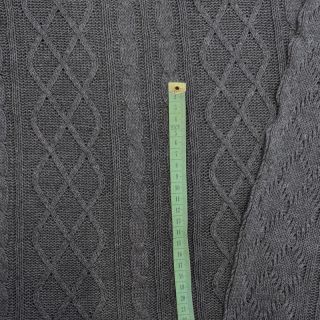 Pletene tkanine žakard CHAIN dark grey