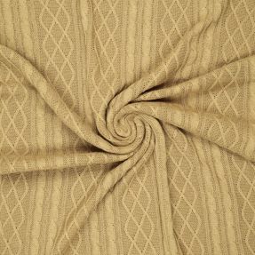 Pletenina Jacquard CHAIN light brown