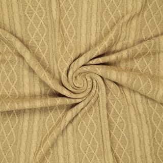 Pletenina Jacquard CHAIN light brown