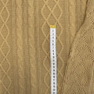 Pletenina Jacquard CHAIN light brown