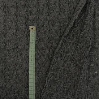 Pletene tkanine žakard CABLE dark grey