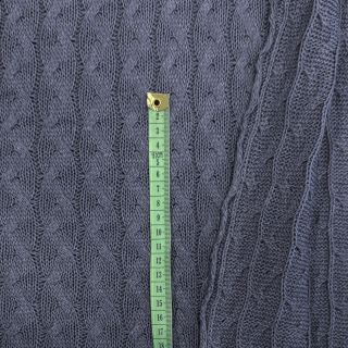 Pletene tkanine žakard CABLE steel blue