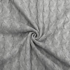 Pletene tkanine žakard CABLE light grey