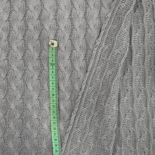 Pletene tkanine žakard CABLE light grey