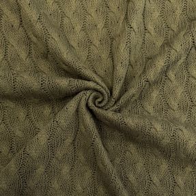 Pletene tkanine žakard CABLE camo green