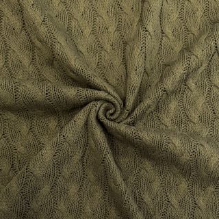 Pletene tkanine žakard CABLE camo green