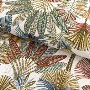 Dekorativna tkanina jacquard Mayorque blanc