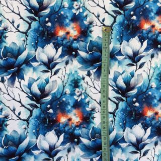 Pamučna tkanina Fantasy flowers design C digital print