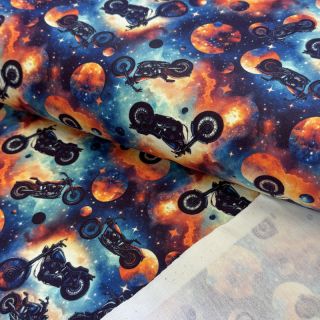 Tkanina za trenirke Galaxy riders design E digital print