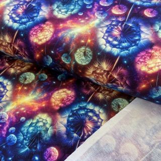 Pamučna tkanina Fantasy flowers design A digital print