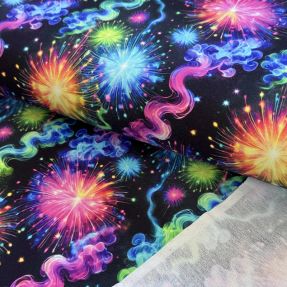 Tkanina za trenirke Fire works design C digital print