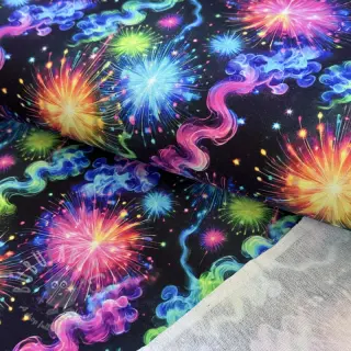 Triko Fire works design C digital print