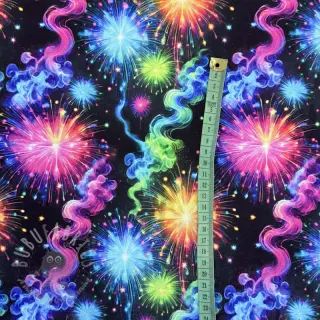 Triko Fire works design C digital print