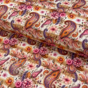 Jersey Paisley woody design A digital print