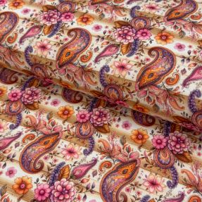Pletena tkanina Paisley woody design A digital print
