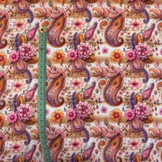 Pletena tkanina Paisley woody design A digital print