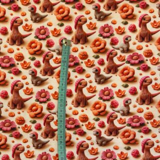 Pletena tkanina 3D Knitted Cuties design B digital print