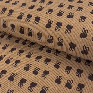 Rebrasti pamuk STRETCH Small bunny design C