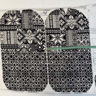 Tkanina za trenirke Winter knit PANEL SET FOR ADULTS digital print