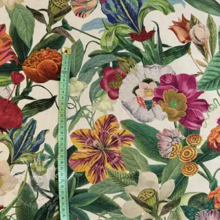 Dekorativna tkanina premium Linenlook Flashy Floral Party digital print