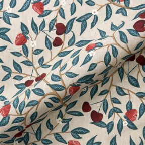 Dekorativna tkanina Linenlook Strawberry Cherry