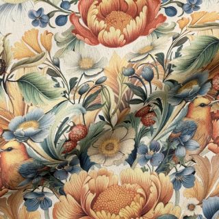 Dekorativna tkanina premium Linenlook Bloom Fruit Paradise digital print