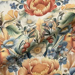 Dekorativna tkanina premium Linenlook Bloom Fruit Paradise digital print