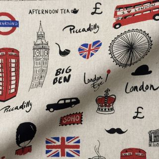 Dekorativna tkanina Linenlook London Icon City