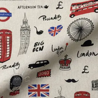 Dekorativna tkanina Linenlook London Icon City