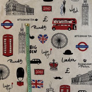 Dekorativna tkanina Linenlook London Icon City