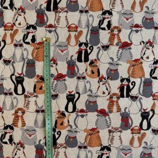 Dekorativna tkanina Linenlook Cat Dress Up