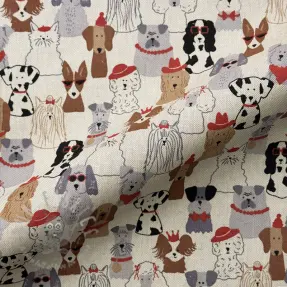 Dekorativna tkanina Linenlook Dog Dress Up