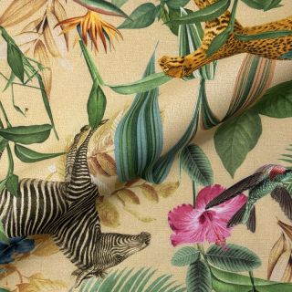 Dekorativna tkanina premium Tropical Jungle Dream digital print