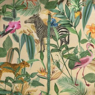 Dekorativna tkanina premium Tropical Jungle Dream digital print